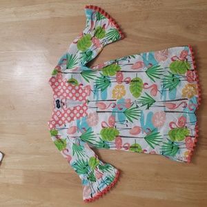 Mudpie Tunic pom pom cuff dress